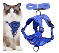Harnais et laisse pour chats, harnais pour chats résistant aux fuites | Laisse de course pour chats | Harnais et laisse pour chats pour marcher, harnais réglable à l'épreuve des fuites pour chats