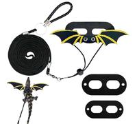 Harnais et Laisse pour Dragon Barbu, Kit Harnais et Laisse pour Dragon Barbu, Accessoires de Corde Anti-Évasion pour Reptiles, Tortues, Hamsters et Petits Animaux pour Entraînement, Voyage et Plein Ai