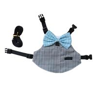 Harnais et laisse pour lapins - Accessoire de marche à pois - Harnais pour animal domestique - Pour promener en plein air - Laisse et