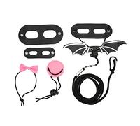 Harnais et Laisse pour Reptiles réglable en Corde de Traction pour lézard, Chapeau, nœud Papillon, en Cuir Souple Durable, Design Aile de Chauve-Souris pour Petits Animaux de (Petite Taille)