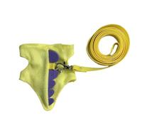 Harnais et laisse réglables pour petit lapin | En forme de dinosaure - Accessoires pour chatons, chinchilla - Pour la marche quotidienne et les aventures en plein air