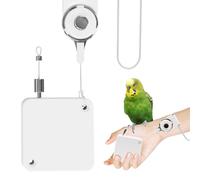 Harnais Et Laisses Pour Calopsittes - Laisse Télescopique Automatique Pour Oiseaux De 2 M, Corde De Traction Réglable | Conception D'anneau De Pied Souple, Accessoire D'entraînement Au Vol En Plein Ai