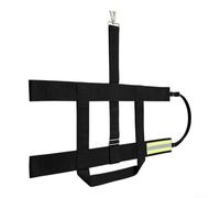 Harnais Extincteur Mains Libres pour Escalade 67x35cm | Design réglable, mode main ou épaule, bandes réfléchissantes, taille 67 x 35 cm, matériau en tissu noir