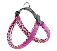 Harnais Ferplast pour Chiens de Taille Moyenne Harnais pour Chien AGILA Fantasy 3 avec Rembourrage Doux, système de dégagement et d'attache Rapide, Tour de Poitrine 42-50 cm. Fantaisie