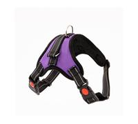 Harnais for Chien de Style Gilet en Tissu Oxford Respirant et réglable, Universel for Grands et Petits Chiens(Purple,L)