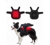 Harnais Infrarouge 660nm 850nm pour Chiens et Chats, Dispositif de photobiomodulation ciblée, Ceinture de thérapie par lumière Rouge pour Soutien articulaire et récupération tissulaire (Schwarz)