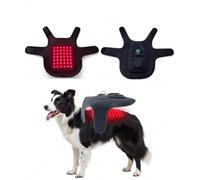 Harnais Infrarouge 660nm 850nm pour Chiens et Chats, Dispositif de photobiomodulation ciblée, Ceinture de thérapie par lumière Rouge pour Soutien articulaire et récupération tissulaire (Grau)