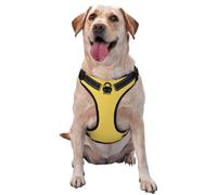 Harnais jaune pour chien, équipé de sangles réfléchissantes pour animaux de compagnie et de boucles à dégagement rapide, adapté à tous les types de chiens