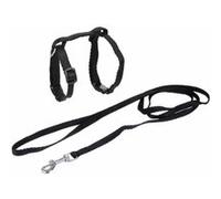 Love Story Harnais & Laisse pour chat Kit 120 cm Taille Petit Noir