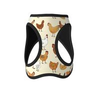 Harnais léger pour petit chien, harnais de chien de poulet de couleur marron