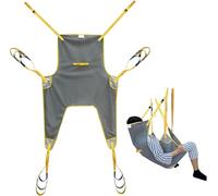 Harnais Levage Toilette, Avec Support Tête En Filet Harnais Levage Du Patient, Lève-Commode De Bain Pour Élingue De Jambe Divisée Pour Personnes Âgées,Alitées,Handicapées,Ceinture De Transfert