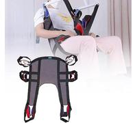 Harnais Levage Toilette Équipement de levage médical Harnais de chaise percée Harnais de jambe divisée Ceinture de transfert médical avec soutien en quatre points Harnais de corps complet