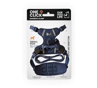 Harnais magnétique pour Chien et Laisse de 2 m | Harnais à Verrouillage Facile à Une Main pour Tous Les Chiens | Réfléchissant, Respirant, Anti-Traction avec Boucle pivotante à 360 ° | Certifié SGS