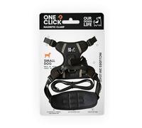 Harnais magnétique pour Chien et Laisse de 2 m | Harnais à Verrouillage Facile à Une Main pour Tous Les Chiens | Réfléchissant, Respirant, Anti-Traction avec Boucle pivotante à 360 ° | Certifié SGS
