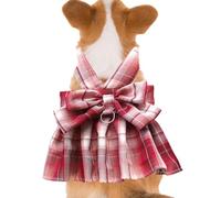Harnais mignon pour chien avec nœud papillon, joli petit collier pour chien - Harnais confortable et réglable - Gilet pour chien élégant et mignon pour un usage quotidien et équipement de plein air
