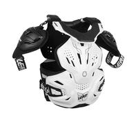 Harnais Moto LEATT Fusion 3.0 Blanc Noir Certification CE