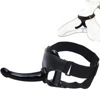 Harnais noir Strap-on Sangle Gode Ceinture Double 17/19,5cm Détachable | YILUQIFLY Stimulateur point G Portable Réaliste Pénis Plug Masturbation Jouets sexuels pour adultes femmes Couples lesbiens