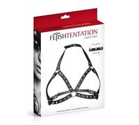 Harnais - Non spécifié - Simili cuir noir - Pointes argentées - Tour de buste 66-85cm