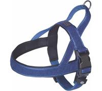 Harnais norvégien pour chien Nobby Pet Linen Deluxe Bleu M/L (50/64cm)