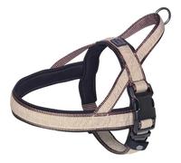 Harnais norvégien pour chien Nobby Pet Linen Deluxe Marron L/XL (68/85cm)