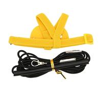 Harnais Perroquet Élastique, Laisse de Vol en Latex, Bracelet de Traction Léger - Confort Optimal, Matériau Durable, Idéal pour Entraînement et Balades (Jaune)