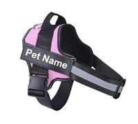 Harnais Personnalisé pour Chien NO Pull Gilet Harnais Respirant Ajustable pour Animaux De Compagnie Color2,S