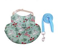 Harnais pour Animaux de Compagnie à de Lapins avec laisses en Coton Confortable Jolis Gilets pour Animaux de Compagnie pour Les promenades Quotidiennes Harnais pour Lapins en Coton Faits à la