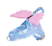 Harnais pour Animaux de Compagnie Aspect Aile avec Sangle réglable, Pointe de Laisse en métal, Gilet à Boucle pour Les promenades de Chien de Routine