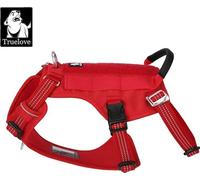 Harnais pour animaux domestiques, anti-fugue, réfléchissant, rouge ruban, M-Chest 56-69 cm