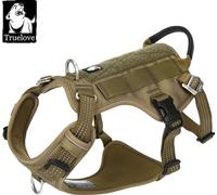 Harnais pour animaux domestiques, anti-fugue, réfléchissant, vert armée, M-Chest 56-69 cm