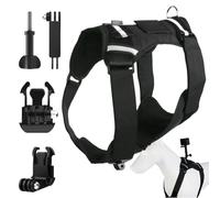 Harnais Pour Caméra De Chien | Base De Montage Avec Support Réglable,Gilet Pour Chien De Grande Taille Avec Support Pour Caméra D'Action,Pour Marche Extérieur Dressage Voyage Quotidien Aventure Sports