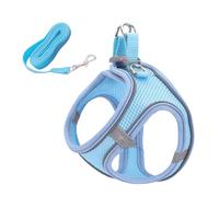 Harnais pour Chat, Harnais pour Chat avec Laisse Enrouleur, Anti-éclatement Harnai Et Laisse Chats Rétractables Kit, avec Bande De Sécurité Réfléchissante, Réglable Filet Respirant Harnet