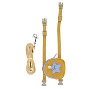 Harnais pour Chat Pentagramme étoile de mer Harnais réglable Anti-évasion avec Sac à collation pour Petits Chats Voyage Marche en Plein air Confortable Polyester (L (Suitable for 3.5-7.5kg /