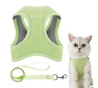 Harnais pour chat pour la marche | Harnais sans traction pour chien - Veste en maille réfléchissante et respirante Veste légère de marche pour chats pour marcher et voyager en toute sécurité