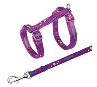 Harnais Pour Chatons Avec Laisse, Motifs, Nylon - 22-36 Cm/10 Mm, 1,20 M