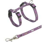 Harnais pour chatons - Nylon - 21-34 cm - Réglable - Diverses couleurs - Clips de fermeture