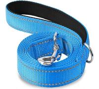Harnais pour chats et chiens - Laisse réfléchissante de nuit - Corde de remorquage pour chien - 1,2/1,5/1,8 m - Laisse de dressage pour la marche des animaux domestiques - Bleu - 2,5 x 150 cm