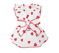 Harnais pour chien à fleurs, harnais avec nœud, jupe de princesse pour chiot - Robe nœud papillon respirante avec cordon de serrage pour petits chiens, chats, filles, chiots