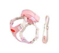 Harnais Pour Chien | Accessoire Réfléchissant avec Sac à Fermeture Éclair | Harnais Anti-Traction avec Corde et Laisse | Pour Chiots Et Chiens De Toutes Tailles Pour Balades Sportives Randonnées Et Je