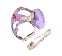 Harnais pour Chien,Accessoire Réfléchissant avec Sac à Fermeture Éclair | Set Harnais Et Laisse pour Chiot | pour Chiots Et Chiens De Toutes Tailles pour Balades Sportives Randonnées Et Jeux en