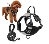 Harnais pour Chien - Accessoires Traction Réfléchissants Animaux,Harnais Marche Chien - pour Randonnée Course Entraînement Jogging Promenades Quotidiennes Aventures Parc Jardin