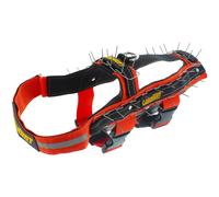 Harnais pour chien anti agression avec pics métalliques Canihunt Orange S