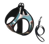 Harnais pour chien avec clip pour chien - Style classique - Motif conte de fées - Castle03