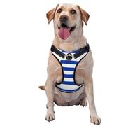Harnais pour chien avec drapeau uruguayen - équipé de bandes réfléchissantes pour animaux de compagnie et de boucles à dégagement rapide - Convient à tous les types de chiens