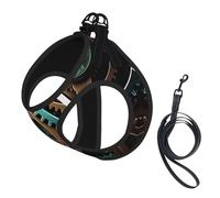 Harnais pour chien avec engrenages Steampunk - Réglable - Avec clips pour laisse - Gilet d'entraînement pour animal domestique