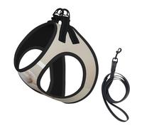 Harnais pour chien avec imprimé chouette, 2 boucles, gilet pour chien, clip avant anti-traction pour laisse pour chiens de petite et moyenne taille