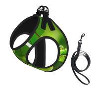 Harnais pour chien avec imprimé coccinelle tenant des parapluies, 2 boucles, gilet pour chien, clip avant anti-tirage, pour chiens de petite et moyenne taille