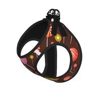 Harnais pour chien avec laisse S - Motif sucette de bonbons (1) Ensemble de laisse réfléchissante pour l'extérieur et la promenade du chien