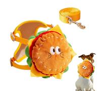 Harnais pour Chien avec Poches | Sangle De Poitrine Réglable pour Chat | Harnais Chien Ajustable en Veste | pour Chats Et Chiots Sécurité Entraînement Voyage Randonnée Marche Camping Sortie