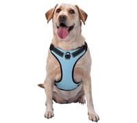 Harnais pour chien bleu clair - équipé de bandes réfléchissantes et de boucles à dégagement rapide - Convient à tous les types de chiens